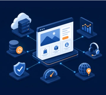 Hosting infrastructure for business websites and systems